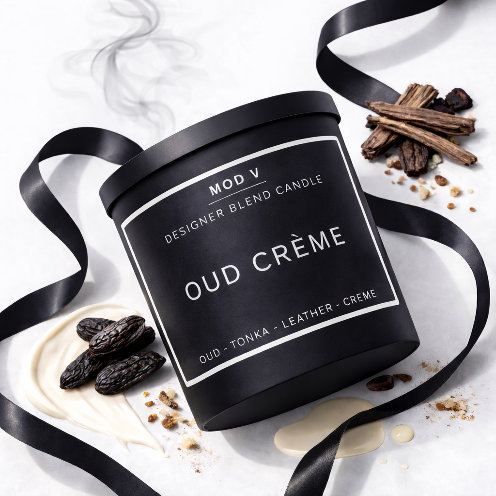 Oud Crème Candle | Luxury Soy Blend | 8.5oz