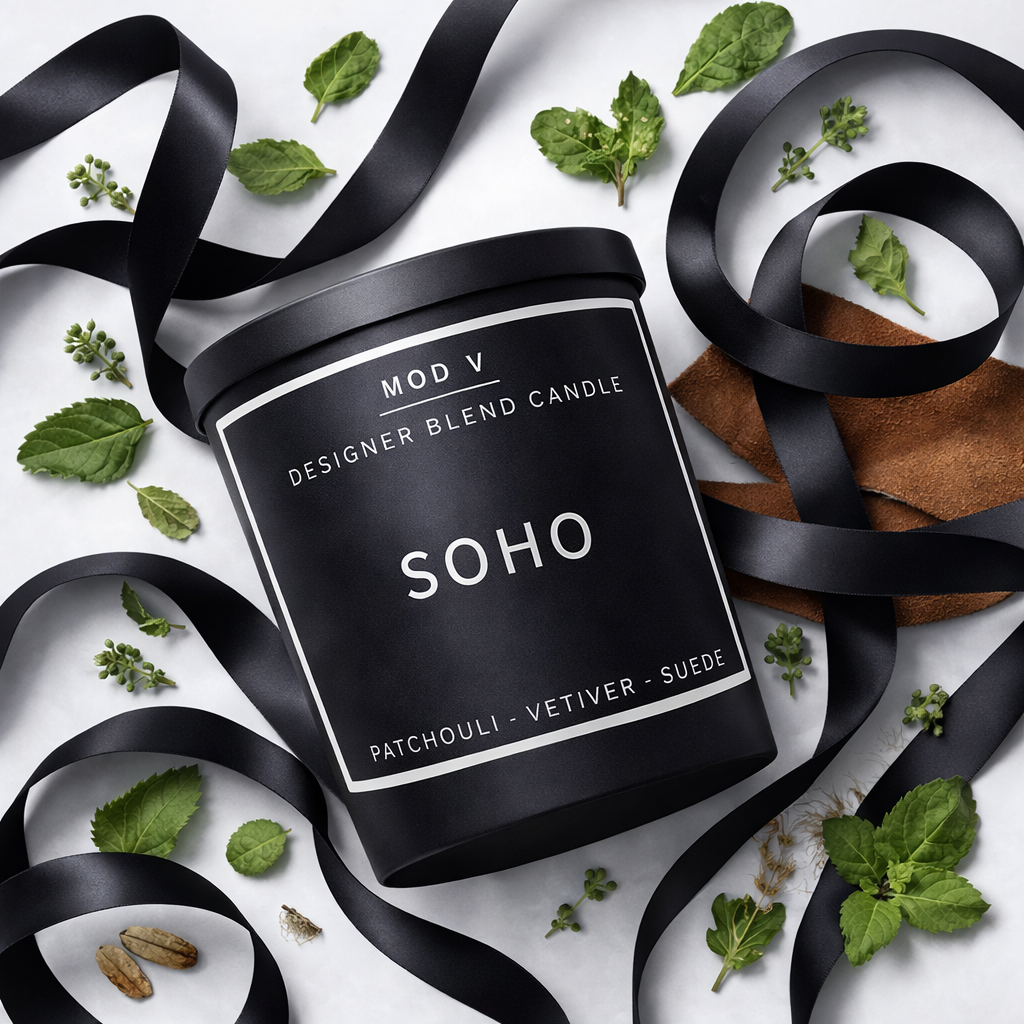 Soho | Patchouli and Vetiver Candle | Luxury Soy Blend | 8.5oz
