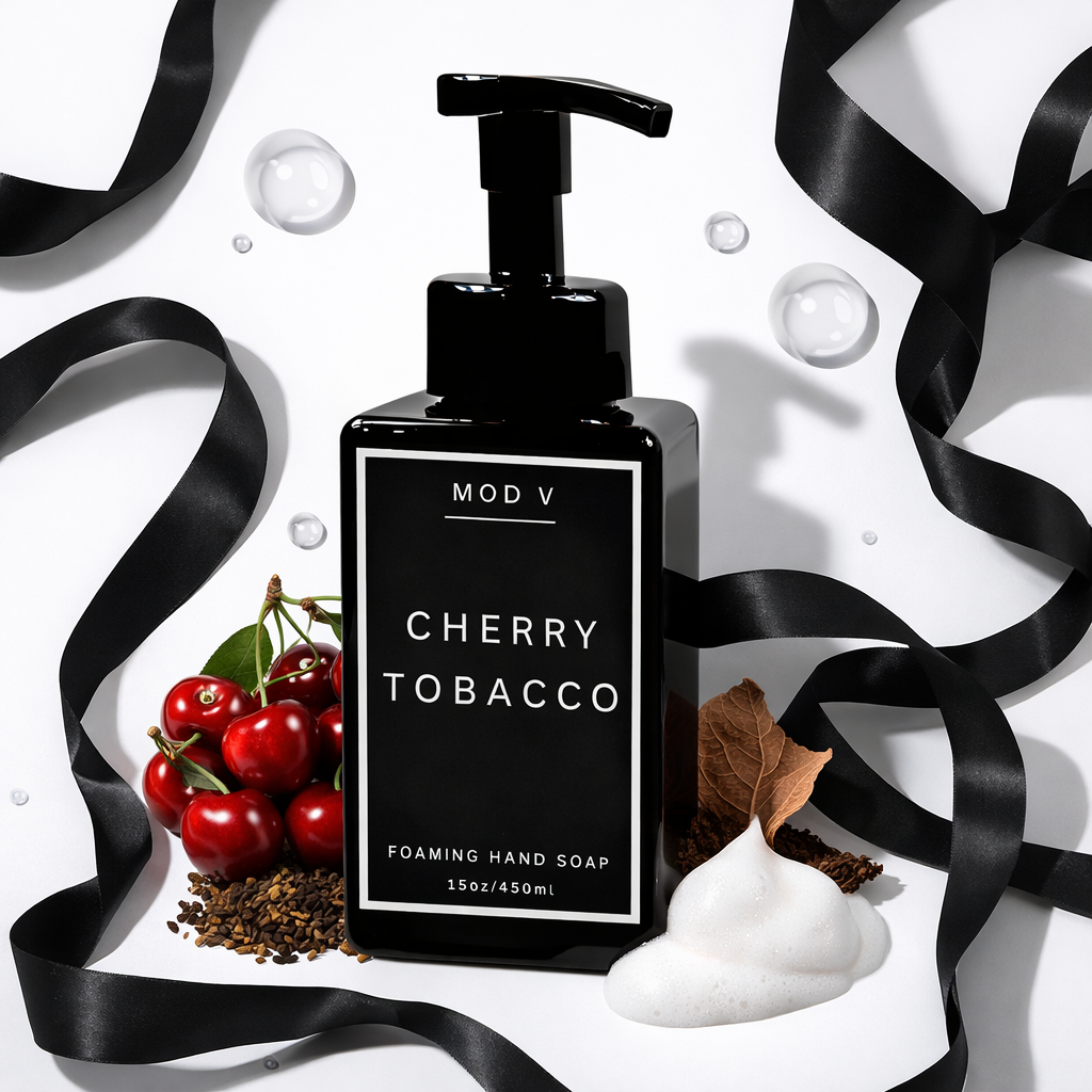 Cherry Tobacco Foaming Hand Soap - 15oz Luxury Hand Wash | Mod V