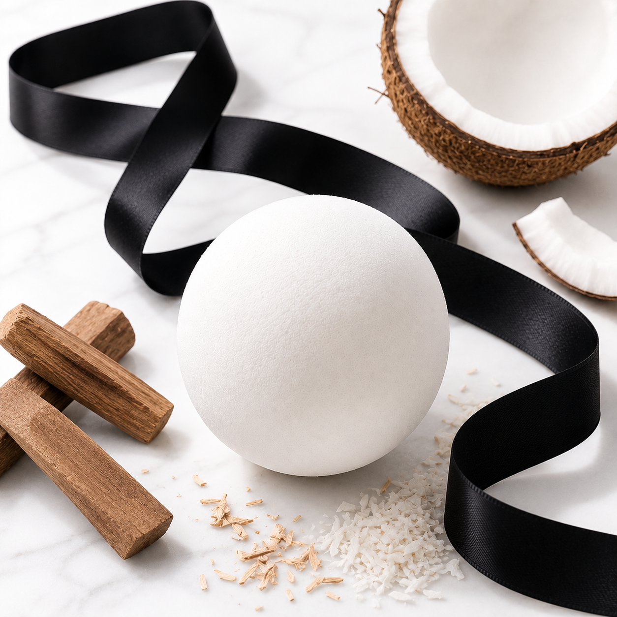Coconut Santal | Clean Bath Bomb