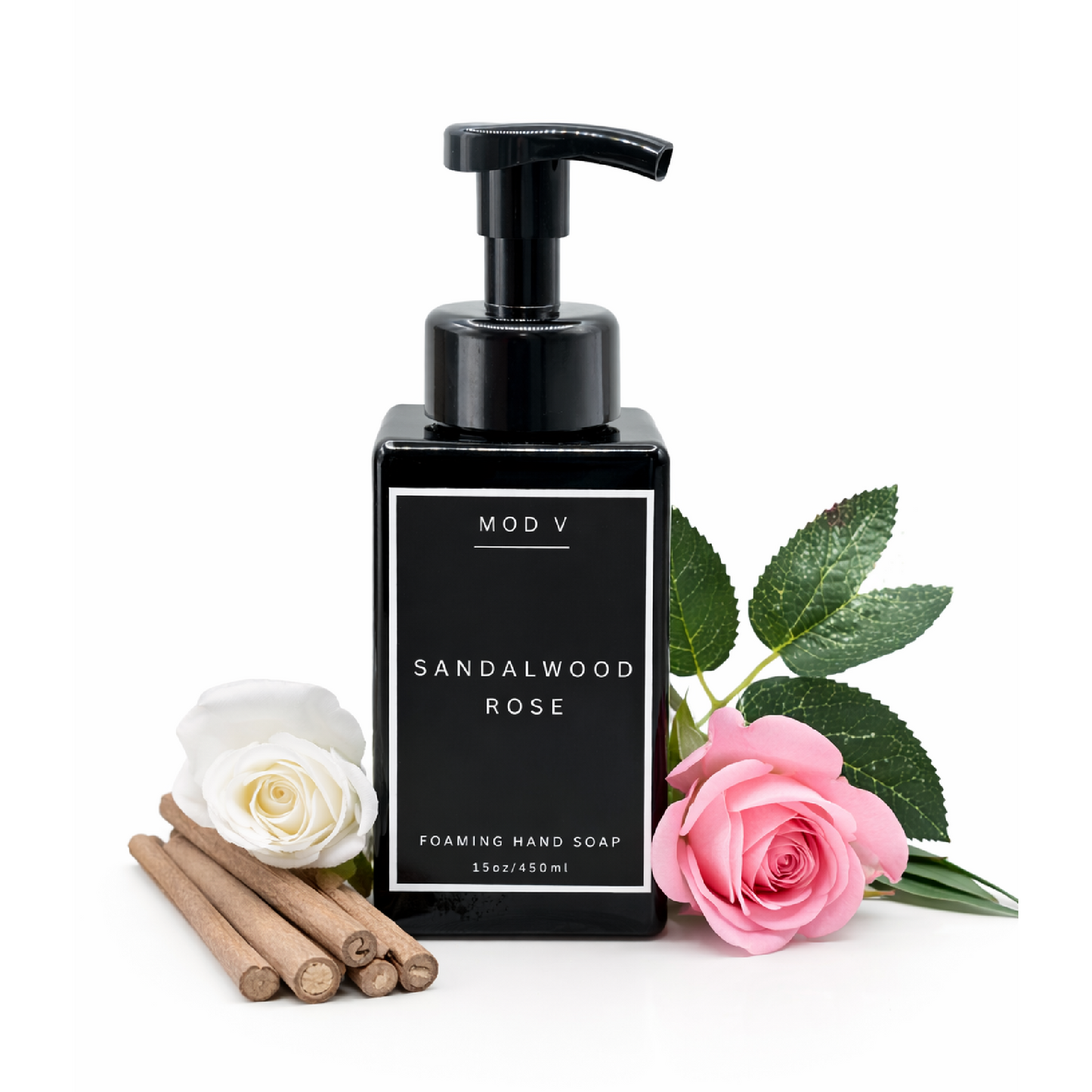 Sandalwood Rose Foaming Hand Soap - 15oz Luxury Hand Wash | Mod V