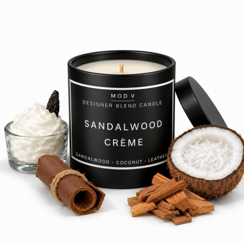 Sandalwood Crème Candle | Luxury Soy Blend | 8.5oz