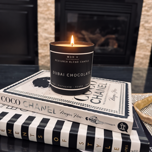 Dubai Chocolate Candle | Luxury Soy Blend | 8.5oz