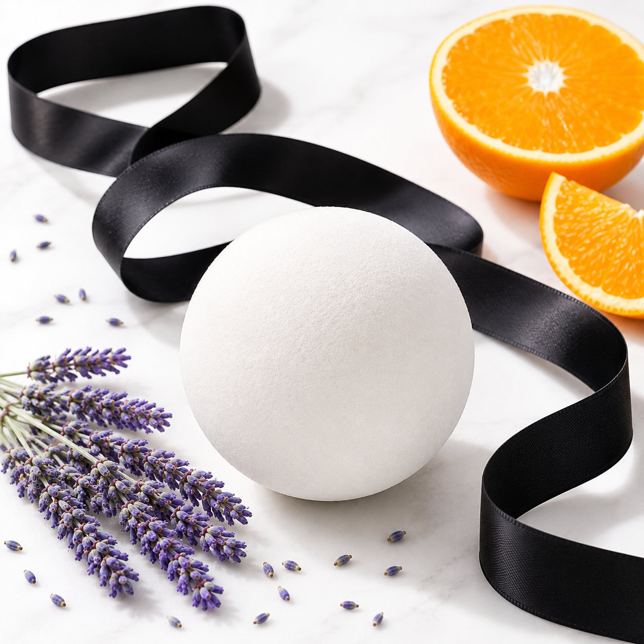 Lavender Tangerine | Clean Bath Bomb