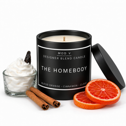 The Homebody Candle | Blood Orange, Vanilla & Cinnamon | Luxury Soy Blend | 8.5oz