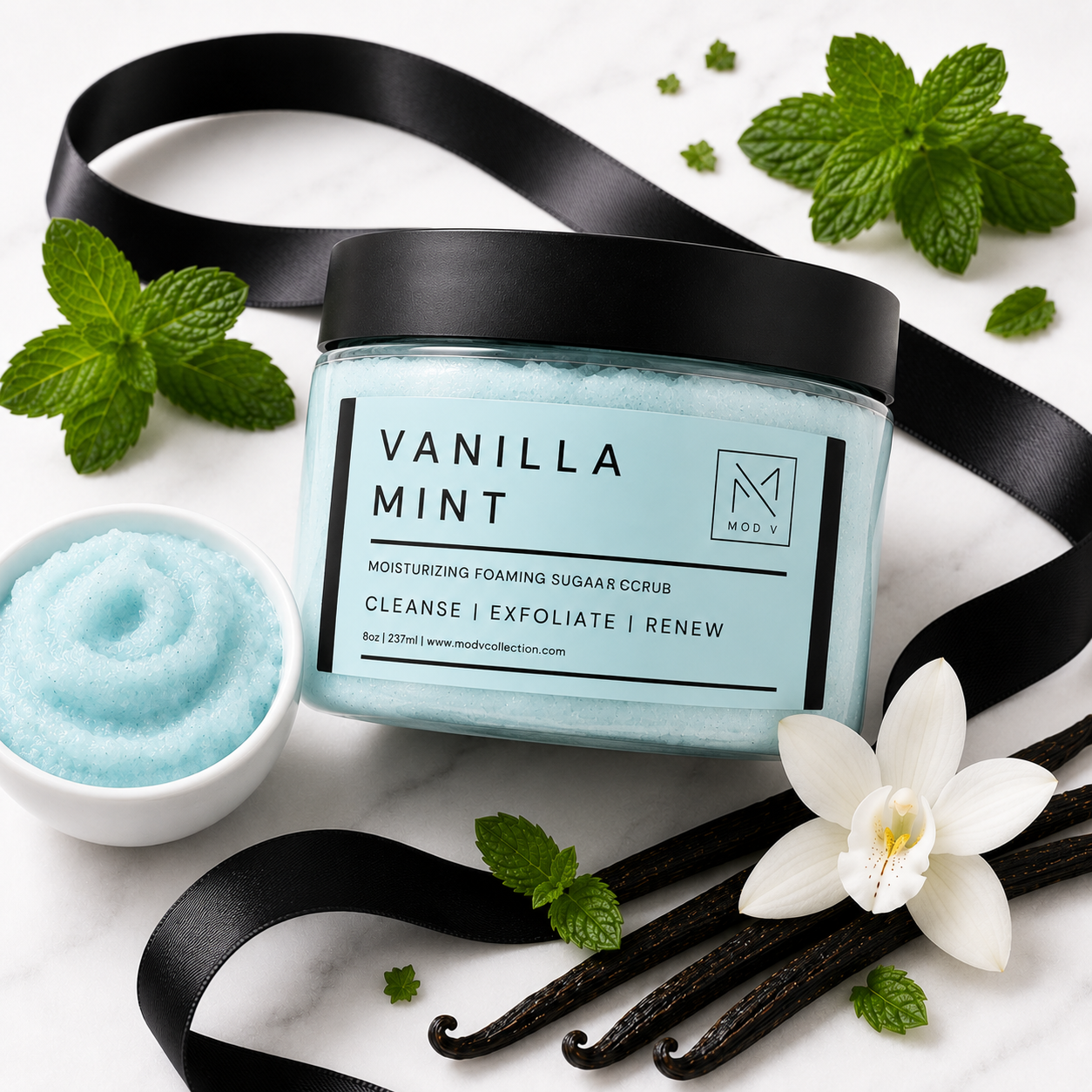 Vanilla Mint | Foaming Sugar Scrub