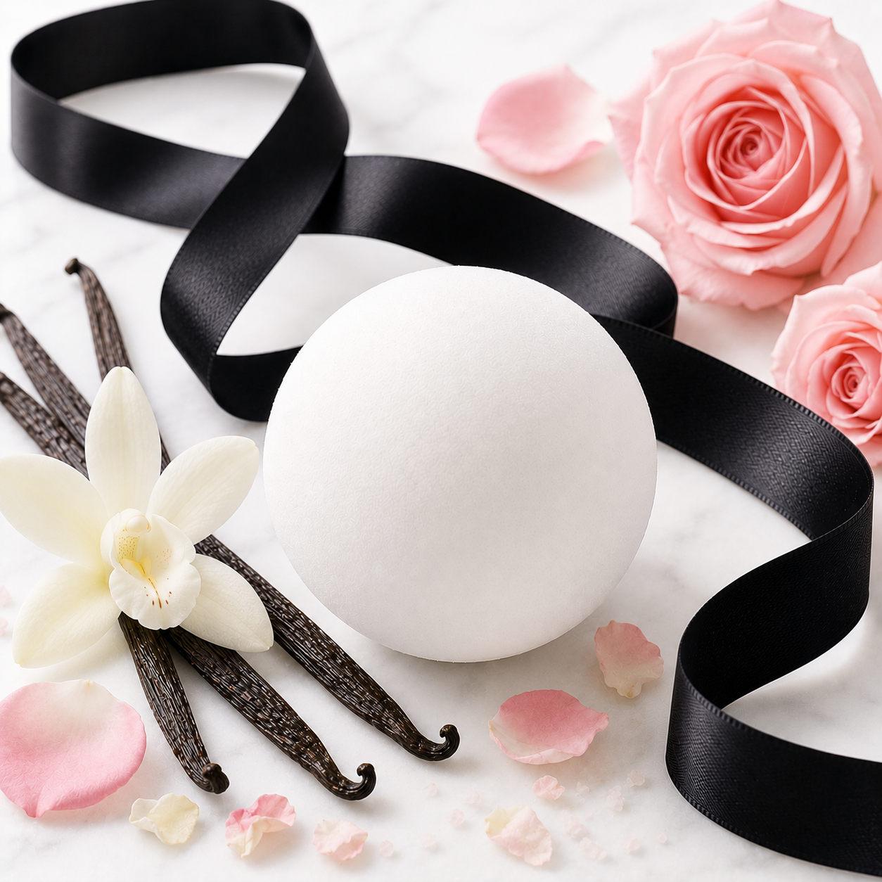 Vanilla Rose | Clean Bath Bomb